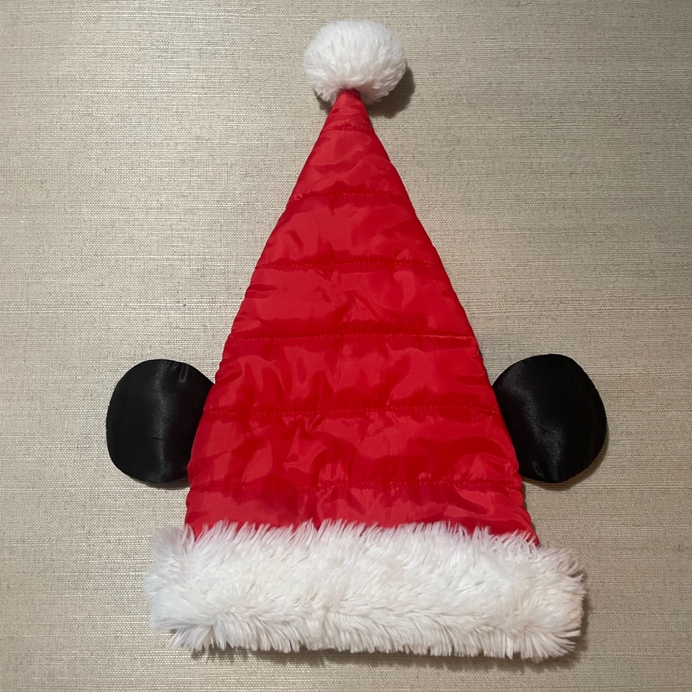Disney parks Mickey ears on Red Santa Hat